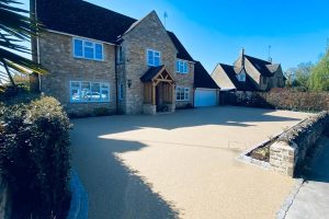 new resin bound driveway and indian sandstone patio kirtlington oxfordshire after 1 1